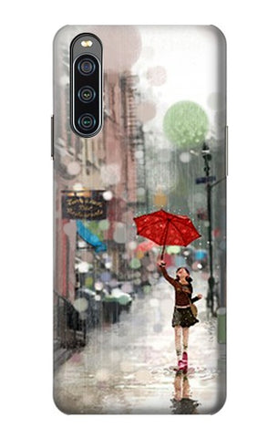 Sony Xperia 10 IV Hard Case Girl in The Rain