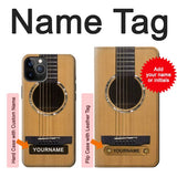 iPhone 12 Pro, 12 Hard Case Acoustic Guitar with custom name