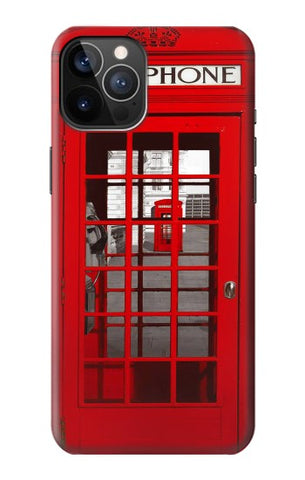 iPhone 12 Pro, 12 Hard Case Classic British Red Telephone Box