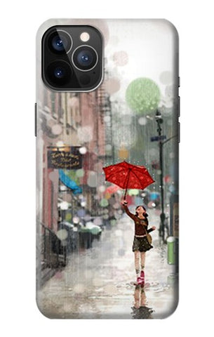 iPhone 12 Pro, 12 Hard Case Girl in The Rain