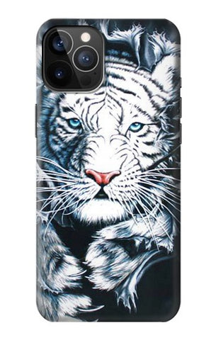 iPhone 12 Pro, 12 Hard Case White Tiger