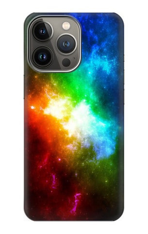 iPhone 13 Pro Hard Case Colorful Rainbow Space Galaxy