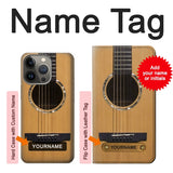 iPhone 13 Pro Max Hard Case Acoustic Guitar with custom name