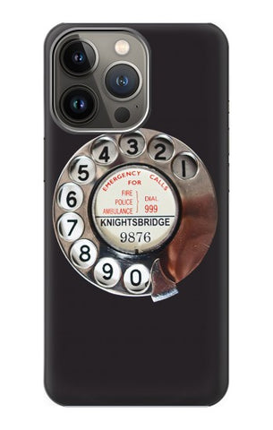 iPhone 13 Pro Max Hard Case Retro Rotary Phone Dial On