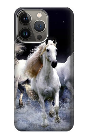 iPhone 13 Pro Max Hard Case White Horse