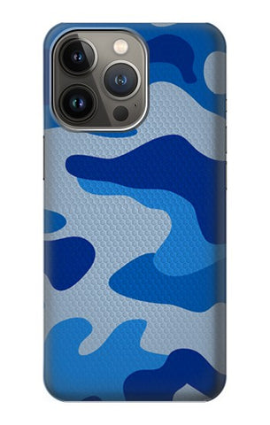 iPhone 13 Pro Max Hard Case Army Blue Camouflage