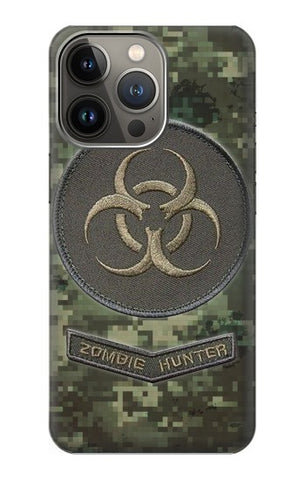 iPhone 13 Pro Max Hard Case Biohazard Zombie Hunter Graphic