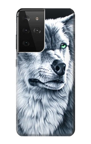 Samsung Galaxy S21 Ultra 5G Hard Case Grim White Wolf