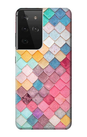 Samsung Galaxy S21 Ultra 5G Hard Case Candy Minimal Pastel Colors
