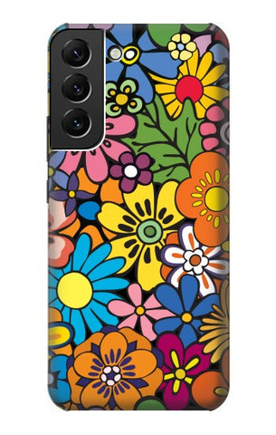  Moto G8 Power Hard Case Colorful Flowers Pattern