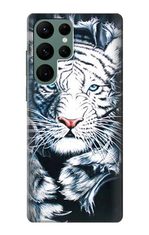Samsung Galaxy S22 Ultra 5G Hard Case White Tiger