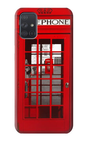 Samsung Galaxy A71 5G Hard Case Classic British Red Telephone Box