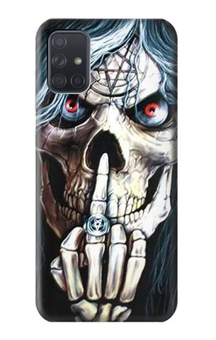 Samsung Galaxy A71 5G Hard Case Skull Pentagram