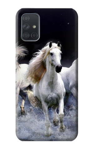 Samsung Galaxy A71 5G Hard Case White Horse