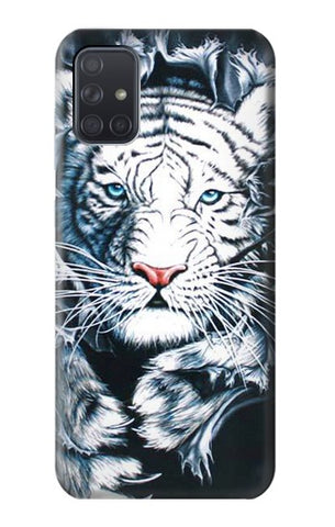 Samsung Galaxy A71 5G Hard Case White Tiger