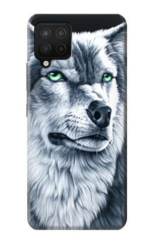 Samsung Galaxy A12 Hard Case Grim White Wolf