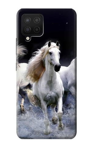 Samsung Galaxy A12 Hard Case White Horse