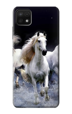 Samsung Galaxy A22 5G Hard Case White Horse