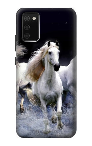 Samsung Galaxy A02s, M02s Hard Case White Horse