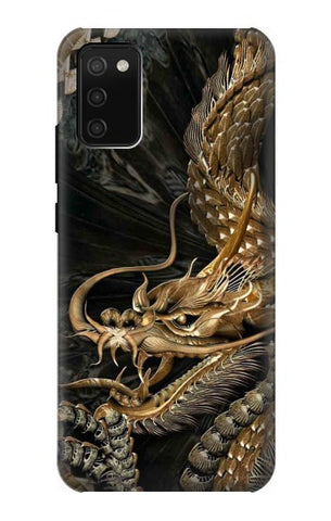 Samsung Galaxy A02s, M02s Hard Case Gold Dragon
