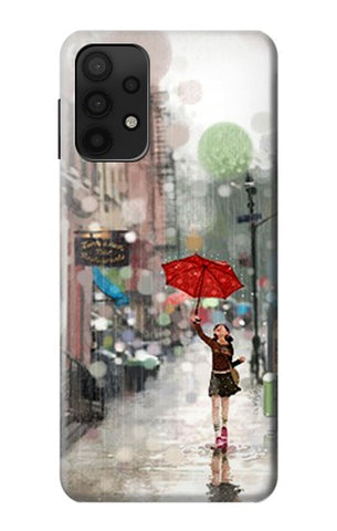 Samsung Galaxy A32 5G Hard Case Girl in The Rain
