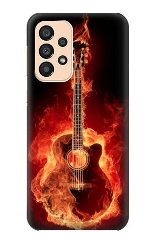 Samsung Galaxy A33 5G Hard Case Fire Guitar Burn