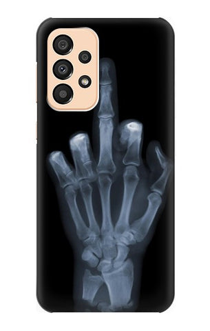 Samsung Galaxy A33 5G Hard Case X-ray Hand Middle Finger