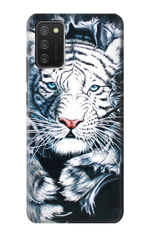 Samsung Galaxy A03S Hard Case White Tiger