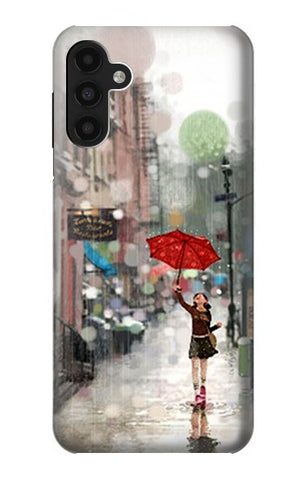Samsung Galaxy A13 4G Hard Case Girl in The Rain