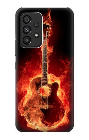 Samsung Galaxy A53 5G Hard Case Fire Guitar Burn