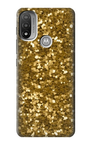  Moto G8 Power Hard Case Gold Glitter Graphic Print