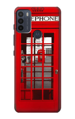 Motorola Moto G50 Hard Case Classic British Red Telephone Box