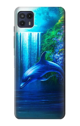 Moto G8 Power Hard Case Dolphin
