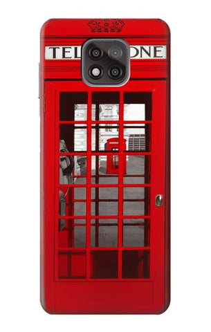 Motorola Moto G Power (2021) Hard Case Classic British Red Telephone Box