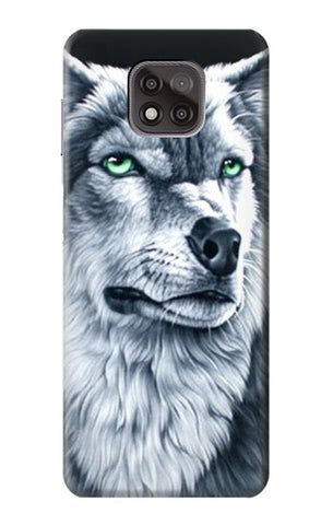 Motorola Moto G Power (2021) Hard Case Grim White Wolf