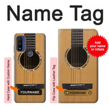 Motorola G Pure Hard Case Acoustic Guitar with custom name