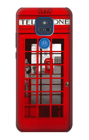 Motorola Moto G Play (2021) Hard Case Classic British Red Telephone Box