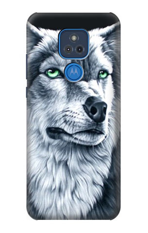 Motorola Moto G Play (2021) Hard Case Grim White Wolf