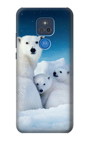 Motorola Moto G Play (2021) Hard Case Polar Bear Family Arctic