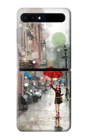 Samsung Galaxy Galaxy Z Flip 5G Hard Case Girl in The Rain
