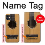 iPhone 11 Hard Case Acoustic Guitar with custom name