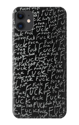 iPhone 11 Hard Case Funny Words Blackboard
