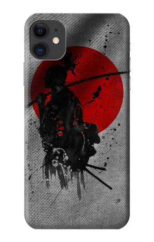 iPhone 11 Hard Case Japan Flag Samurai