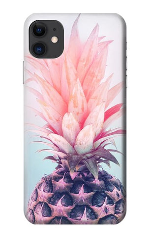 iPhone 11 Hard Case Pink Pineapple