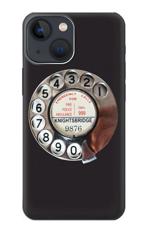 iPhone 13 Hard Case Retro Rotary Phone Dial On