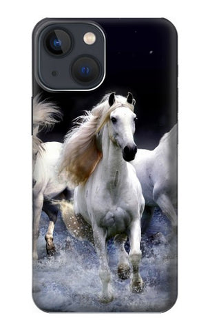 iPhone 13 Hard Case White Horse