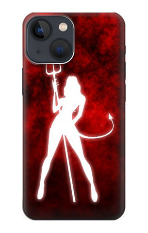 Apple iPhone 14 Hard Case Sexy Devil Girl