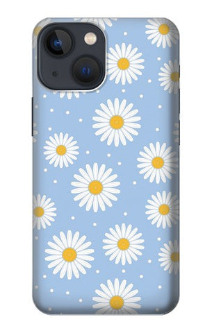 Apple iPhone 14 Hard Case Daisy Flowers Pattern