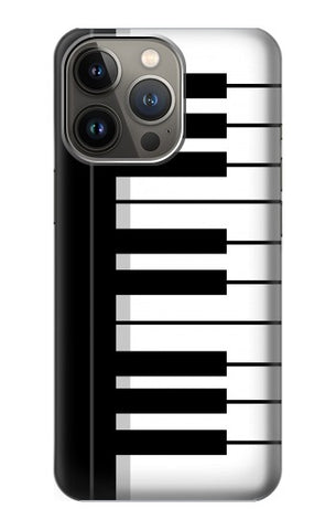 Apple iPhone 14 Pro Max Hard Case Black and White Piano Keyboard
