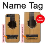 iPhone 7, 8, SE (2020), SE2 Hard Case Acoustic Guitar with custom name